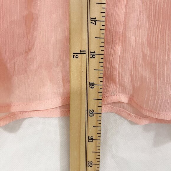 Lulumari Pink Sheer Off the Shoulder Flowy Top Peasant Fairy Whimsical - MEDIUM - Picture 7 of 7